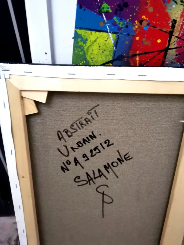 Urbain Fragmenté de Patrick Salamone - Signature.