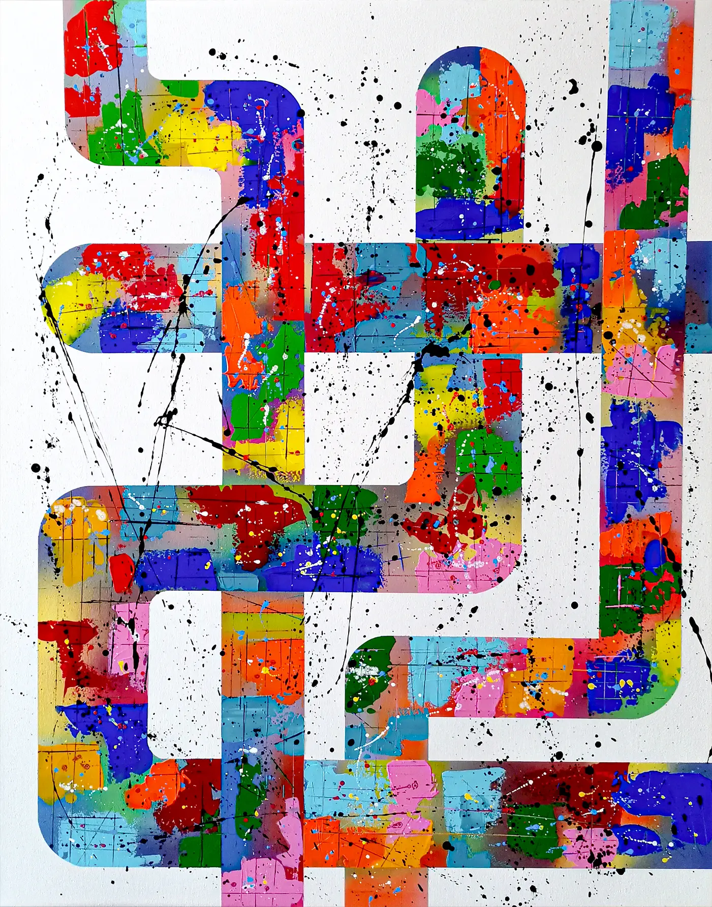 Souvenirs, une toile abstraite de Patrick Salamone - A12825118.