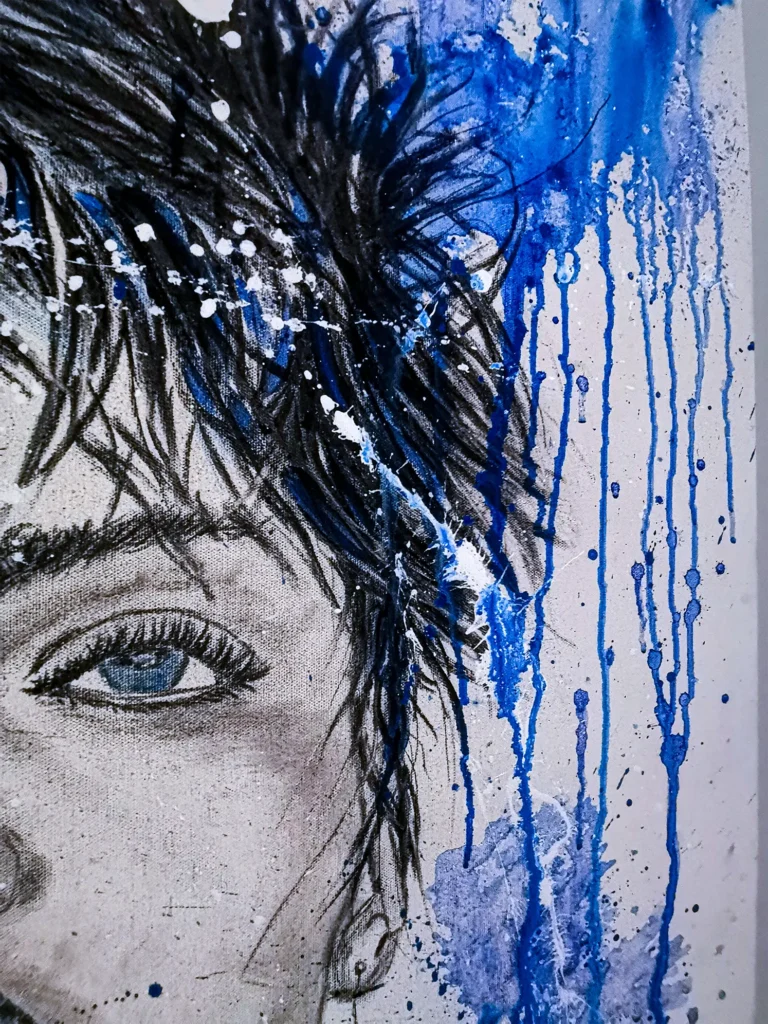 Détails de la peinture "Tania".