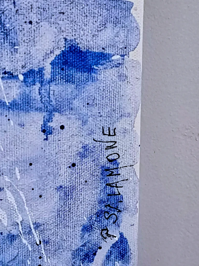 Signature Salamone de la toile Tania.